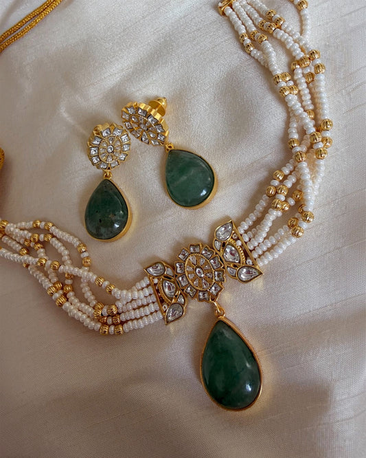 Reema Sage Green choker set