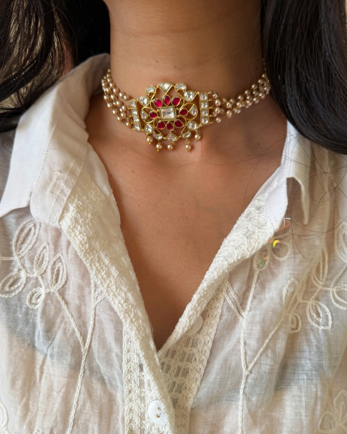 Raga Ruby choker set