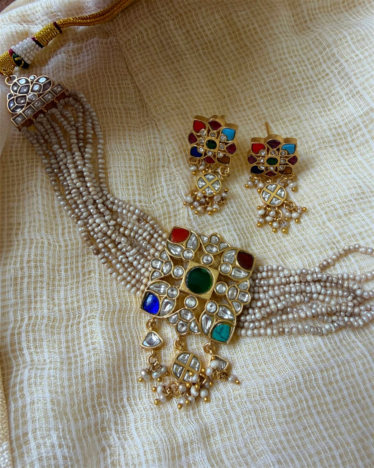 Kosha Real Pearl Choker set