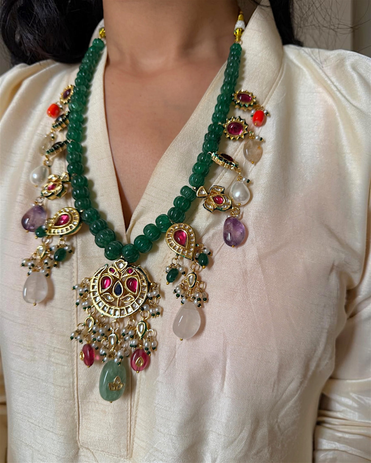 Gayatri Kundan Necklace set