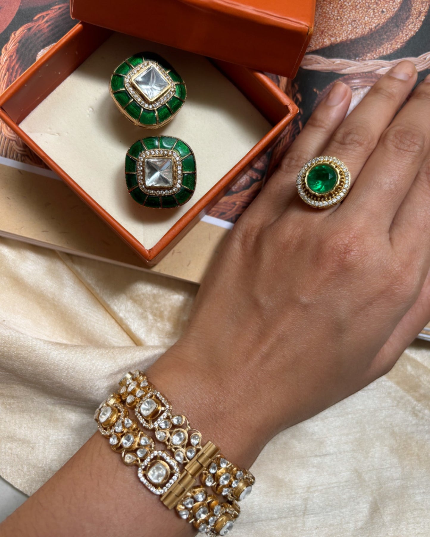 Gyana Emerald Ring