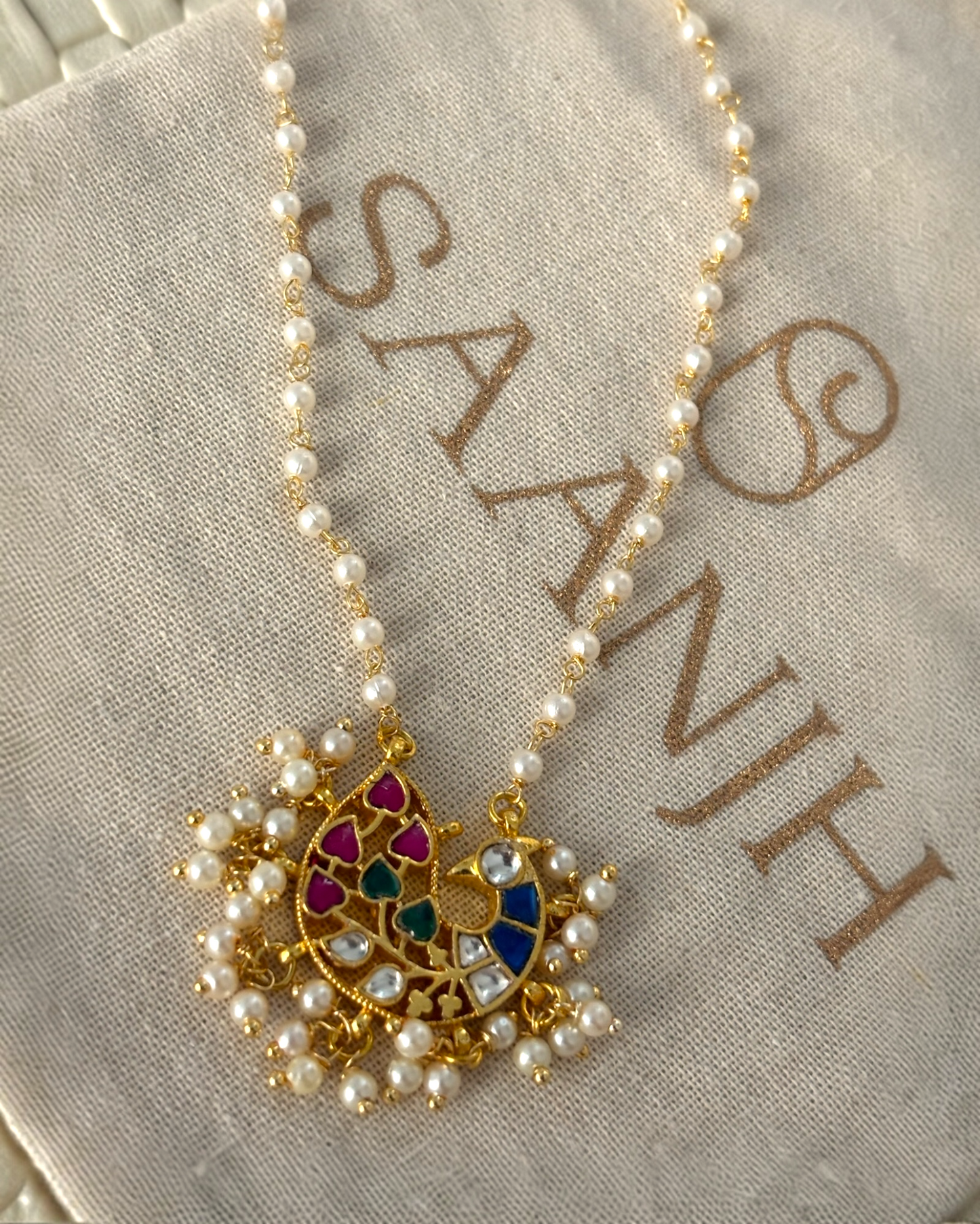 Mayur Kundan Neckalce