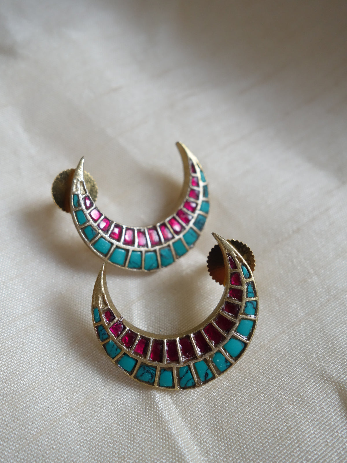 Chaand jadau earrings
