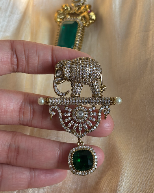 The Elephant’s court brooch pin