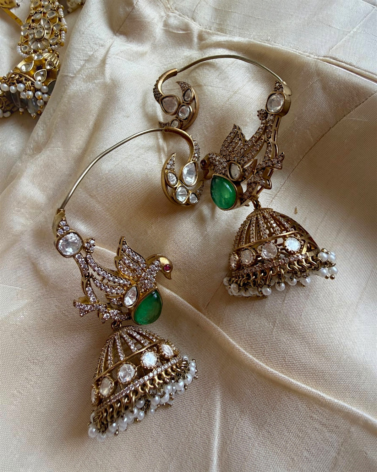 Pihu Earrcuff Jhumkas