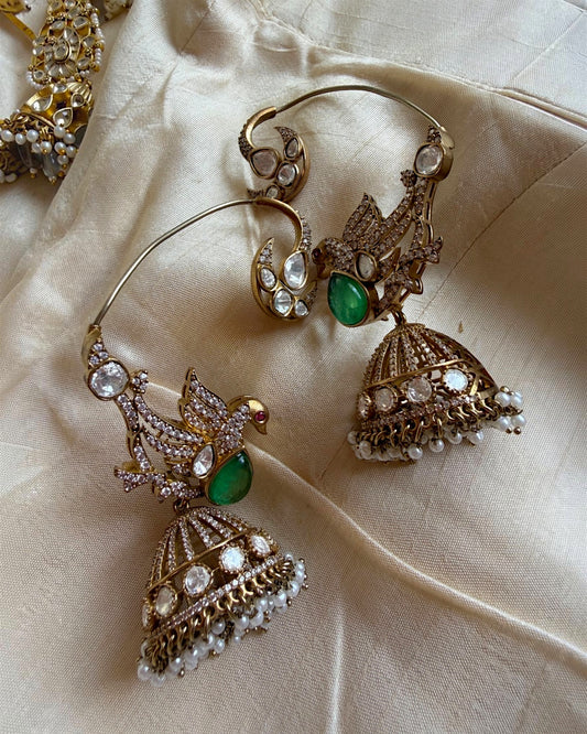 Pihu Earrcuff Jhumkas