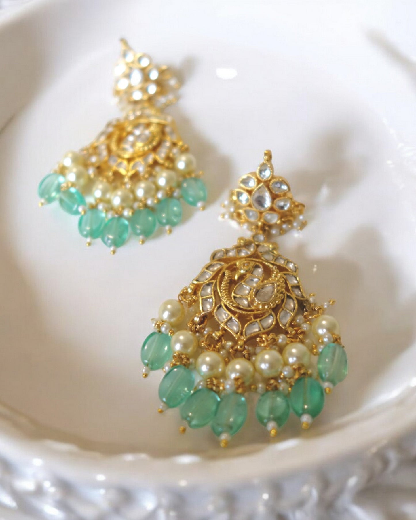 Mayur Kundan Earrings