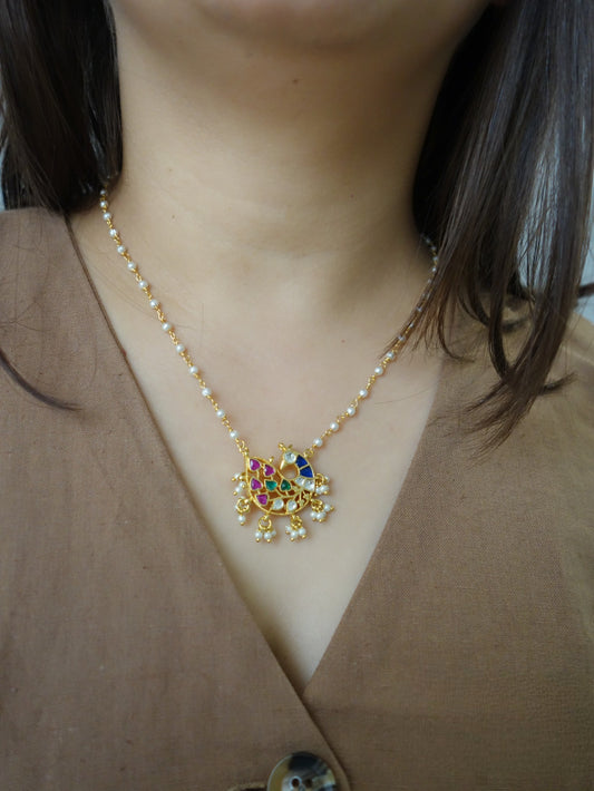 Mayur Kundan Neckalce