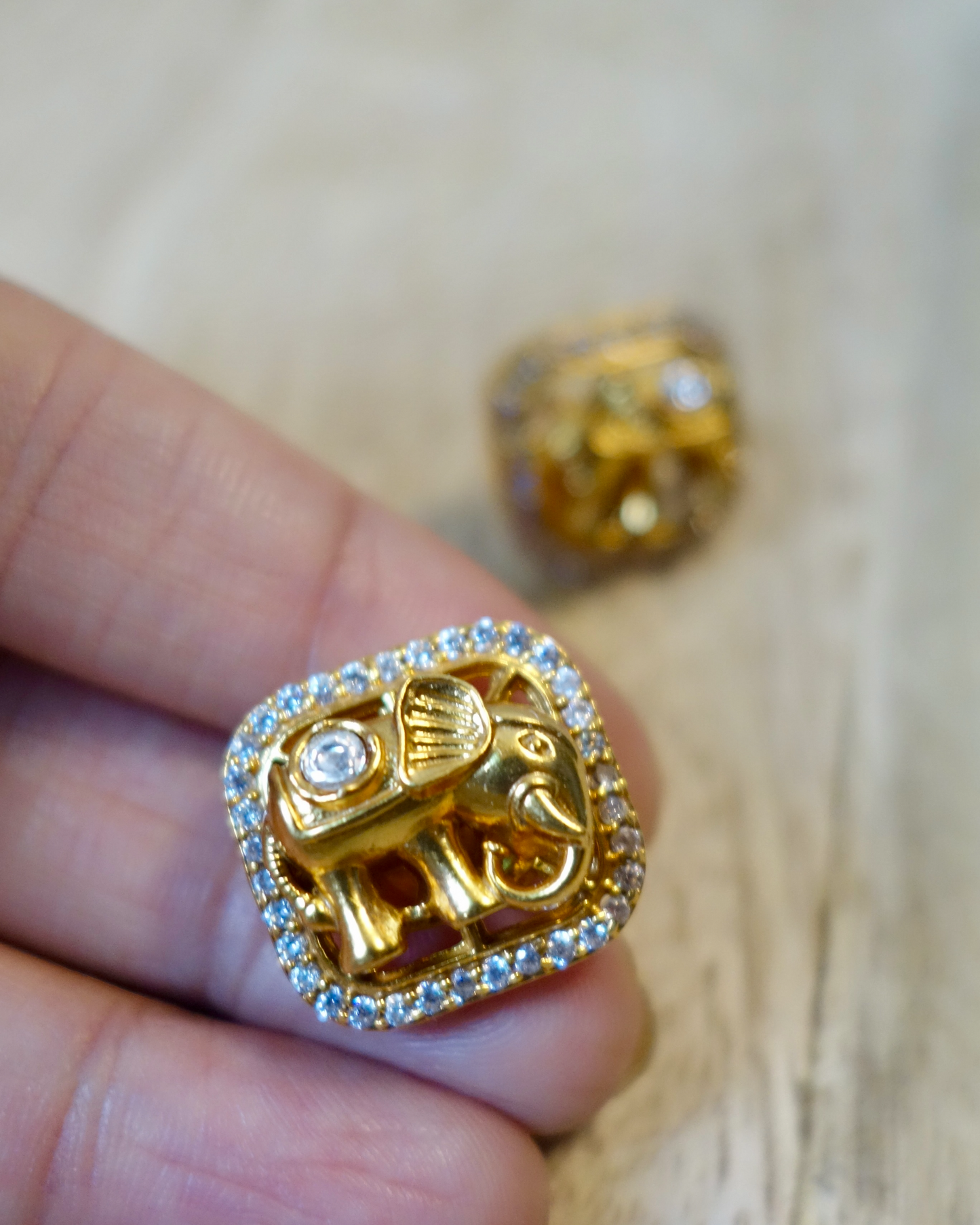 Mini Gaja Kundan Studs