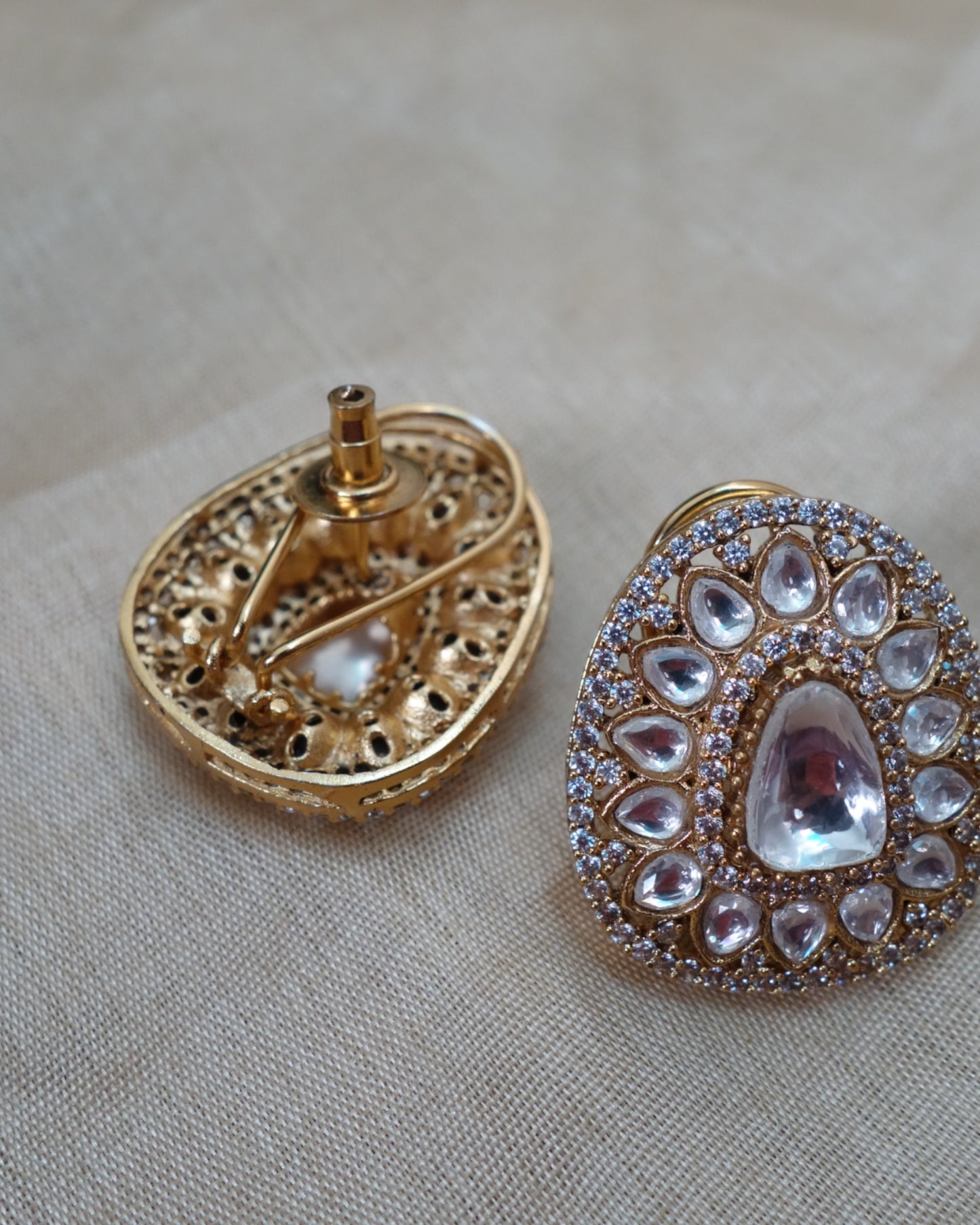 Tira Kundan Studs