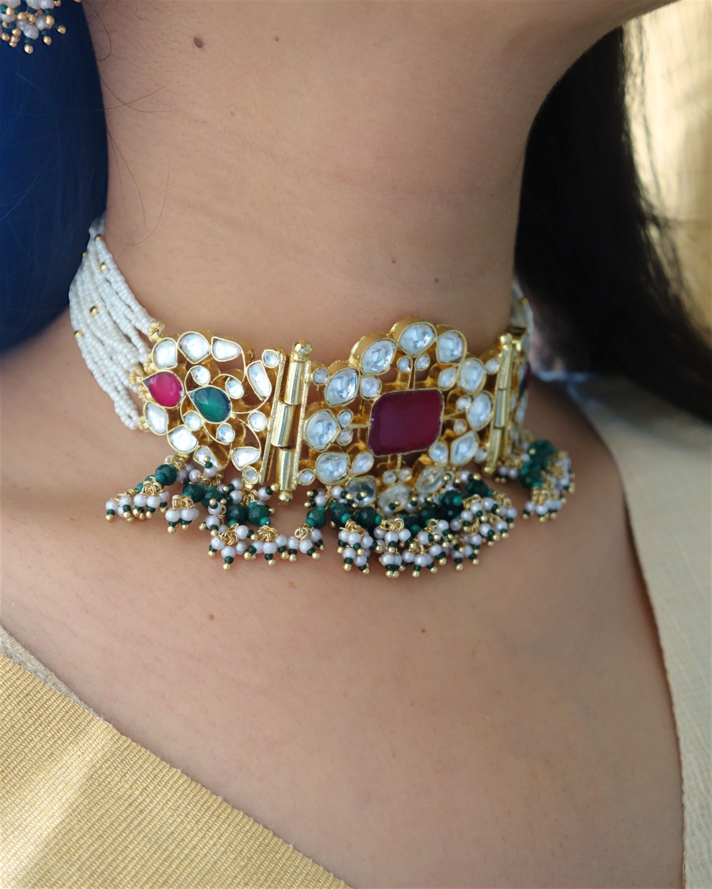 Indira Kundan Choker Set