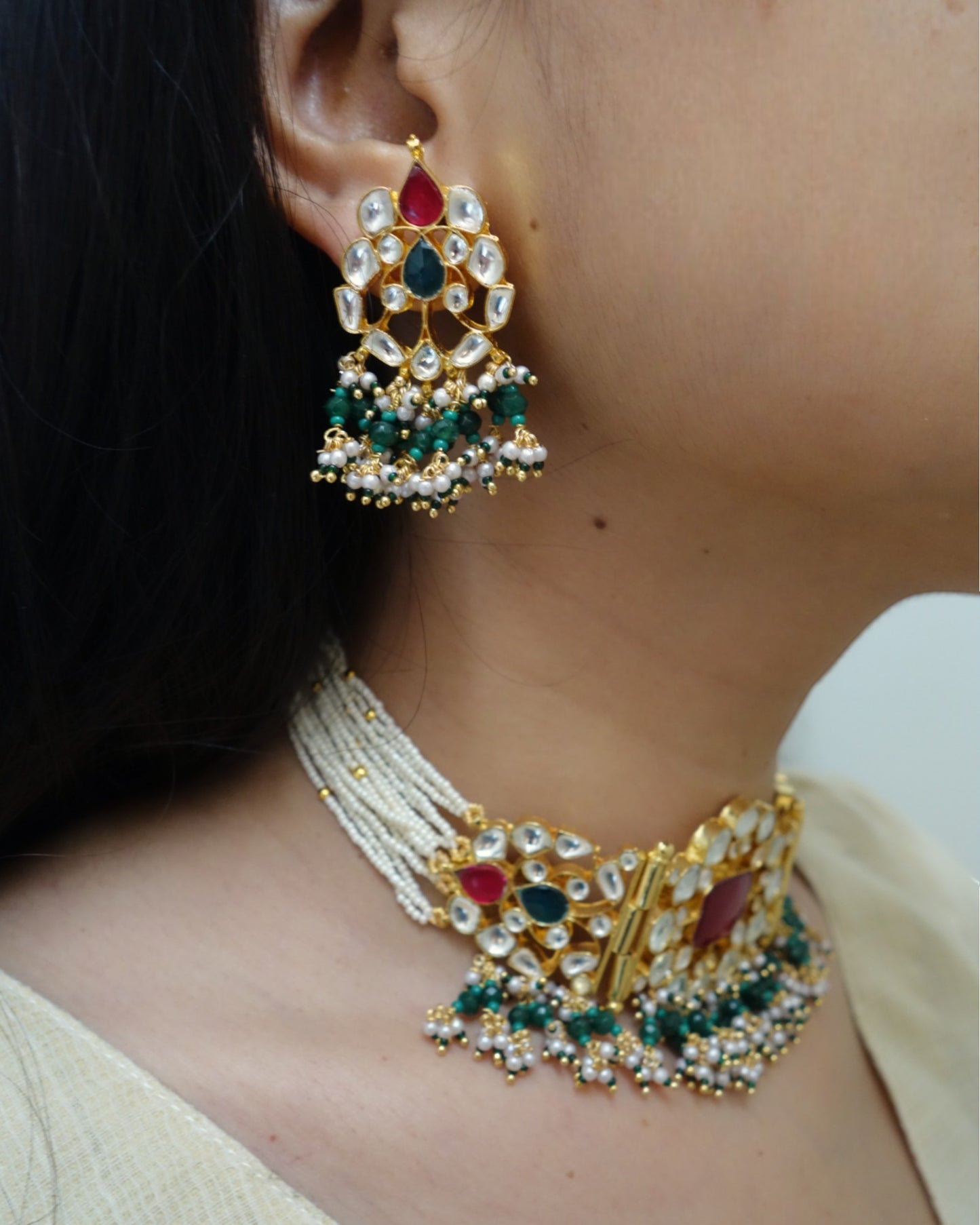 Indira Kundan Choker Set