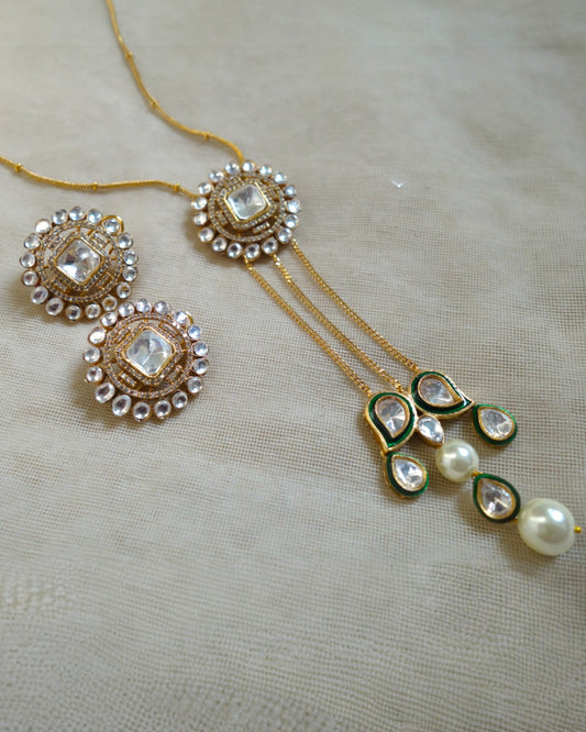 Ambika Necklace set with earrings