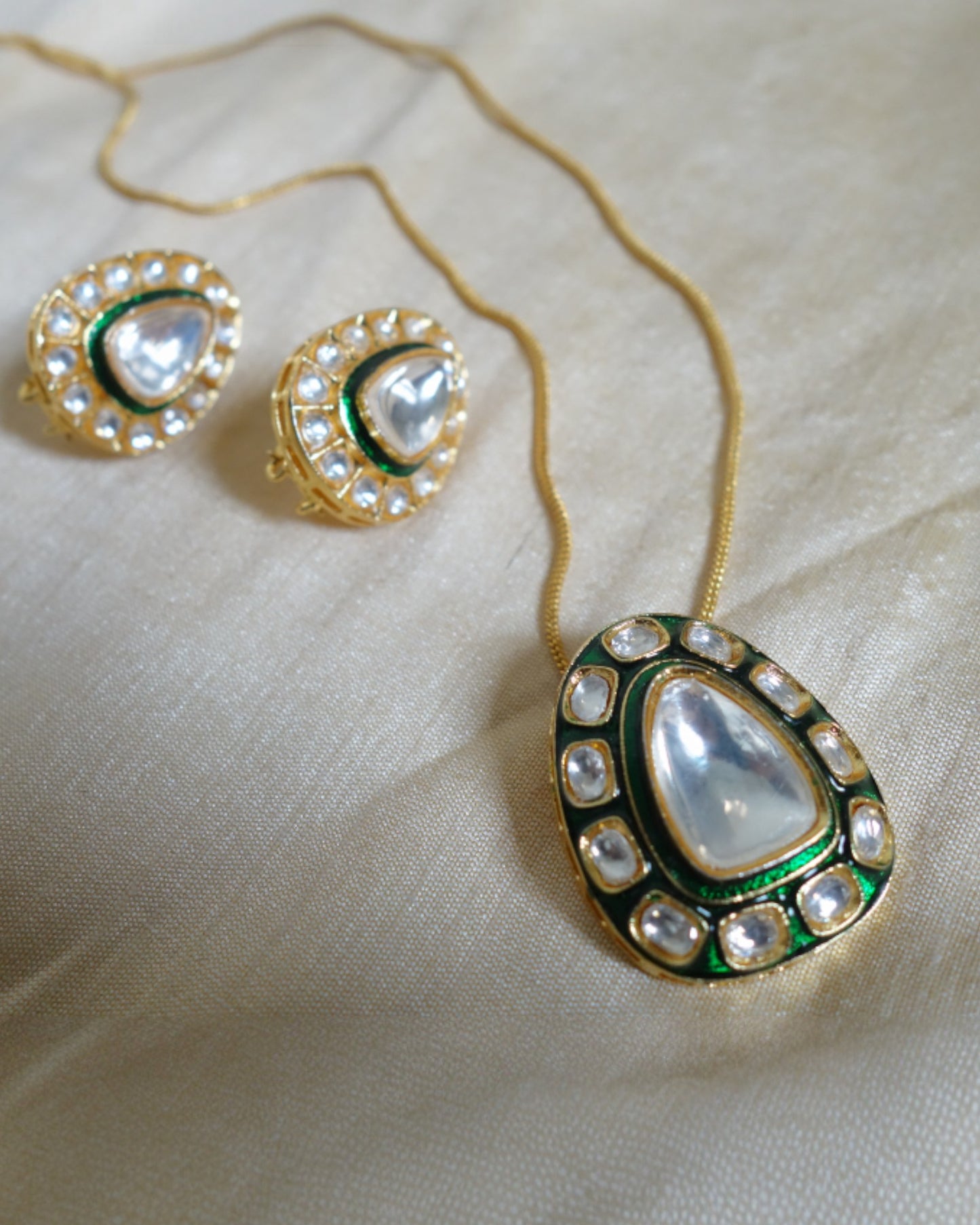Sanchi Necklace Set with Studs