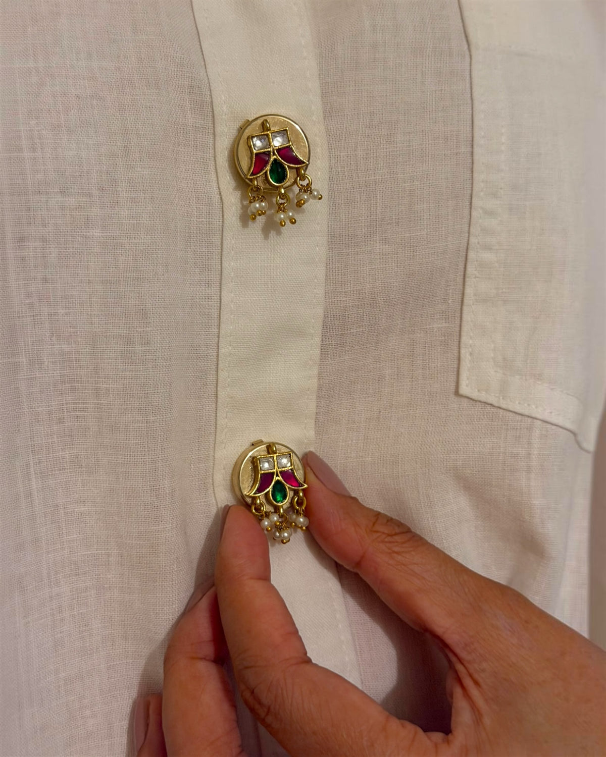 Gaja Dant Button Clips (set of 2)