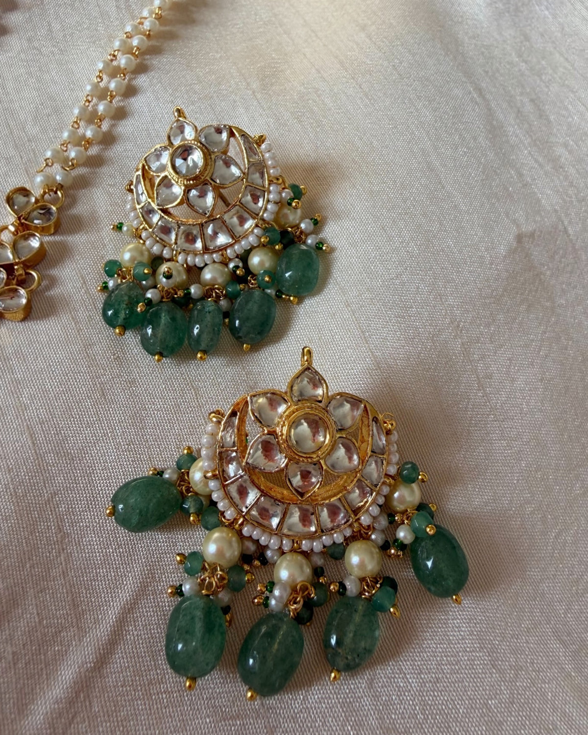 Udaipur basra pearl necklace set