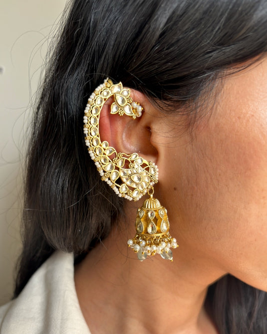 Urvi Earcuff Jhumkas