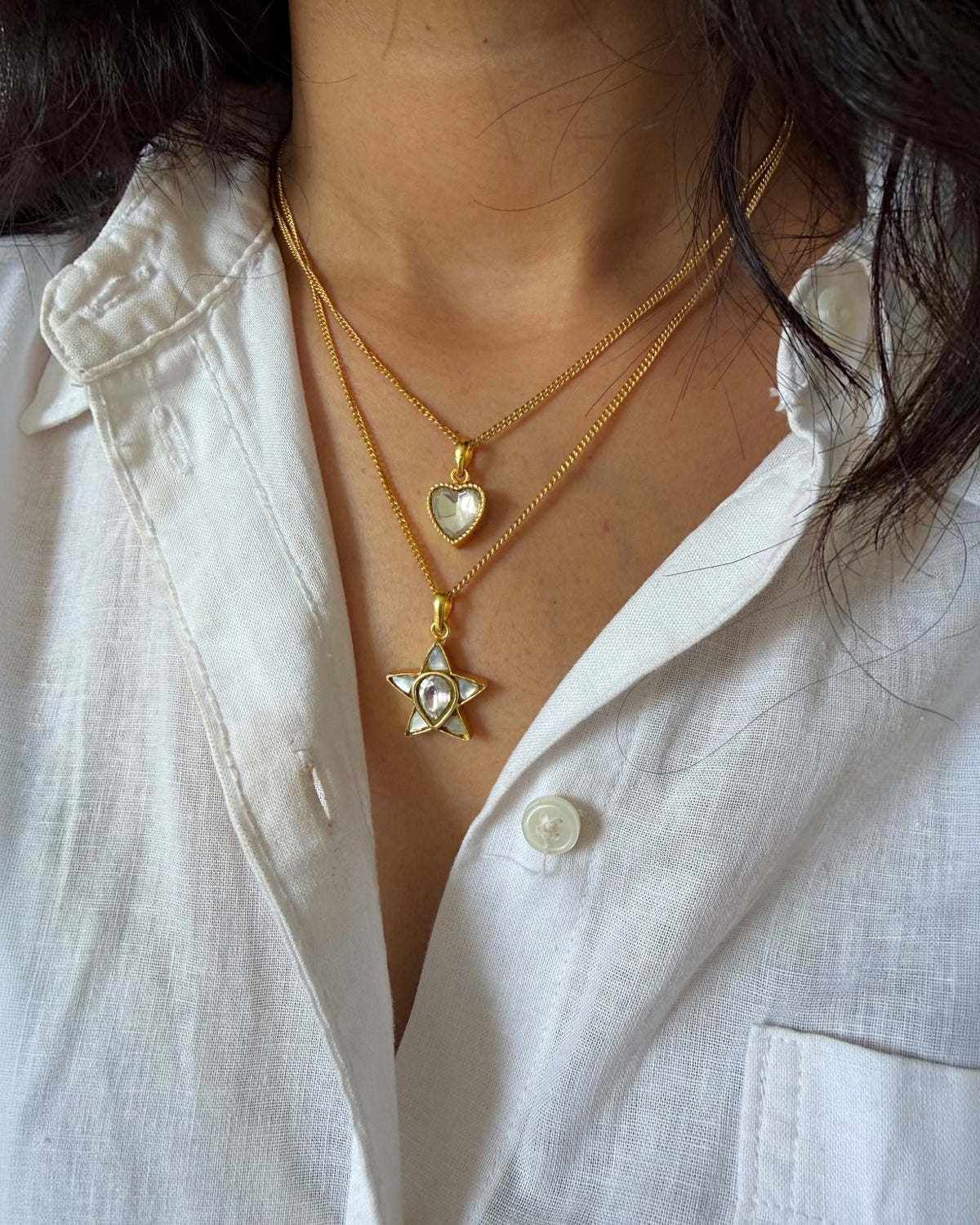 Star and heart chain (set of 2)