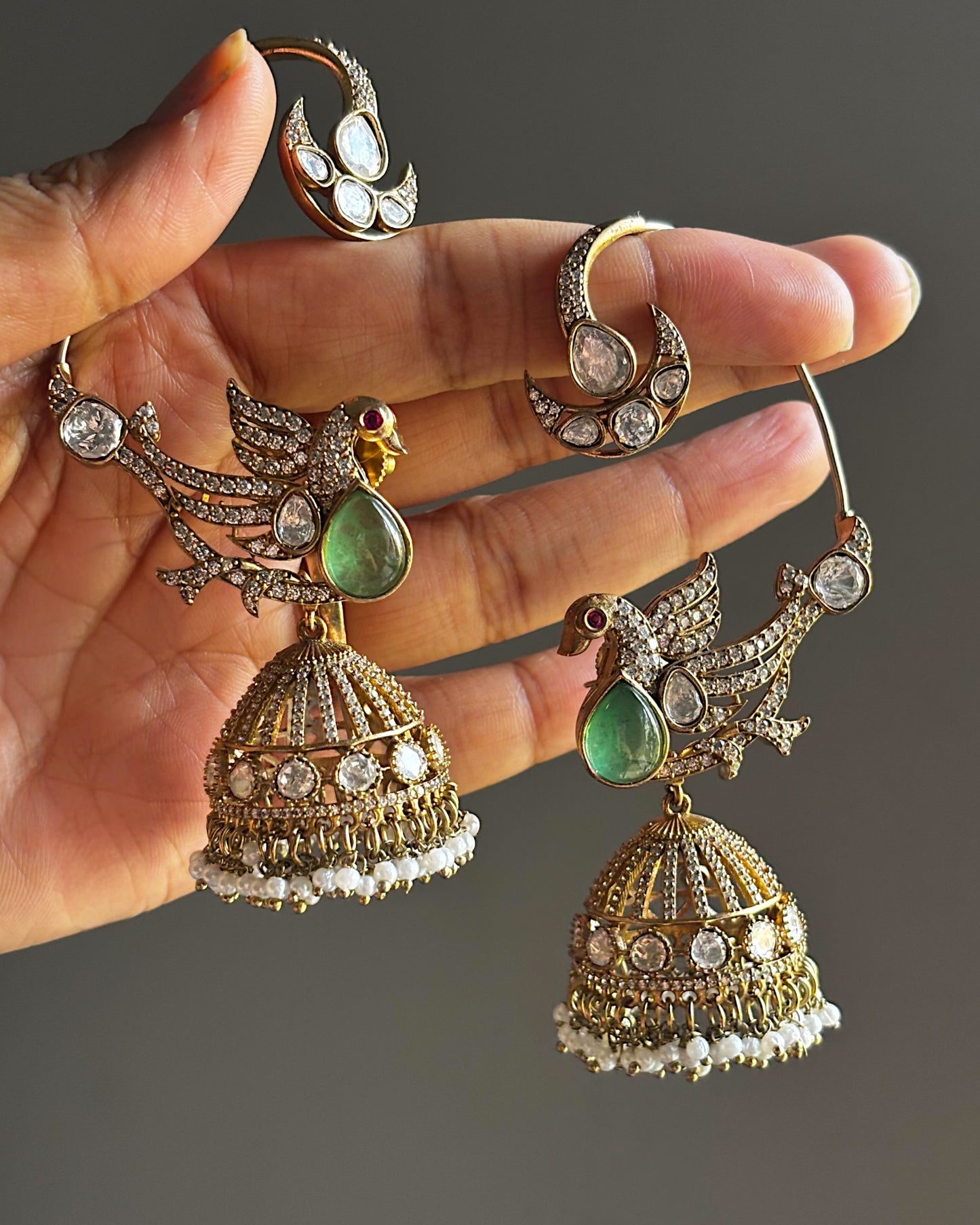 Pihu Earrcuff Jhumkas