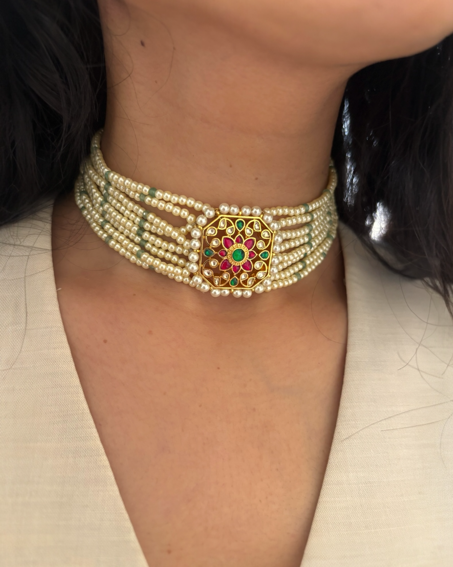 Shaurya Pearl Choker set