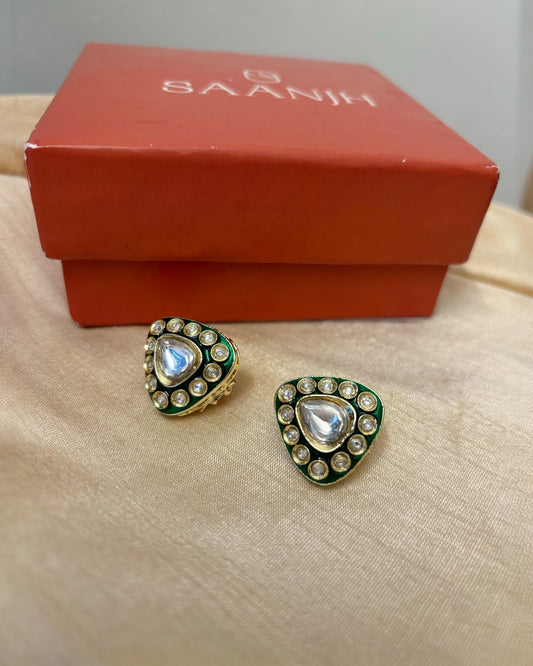 Meena Kundan Mini Studs