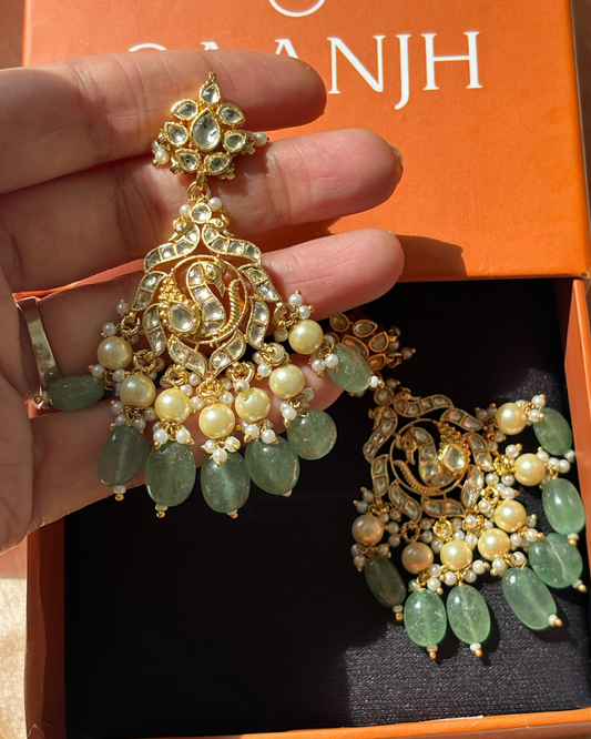 Mayur Kundan Earrings