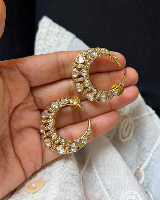 Chaand Kundan Studs