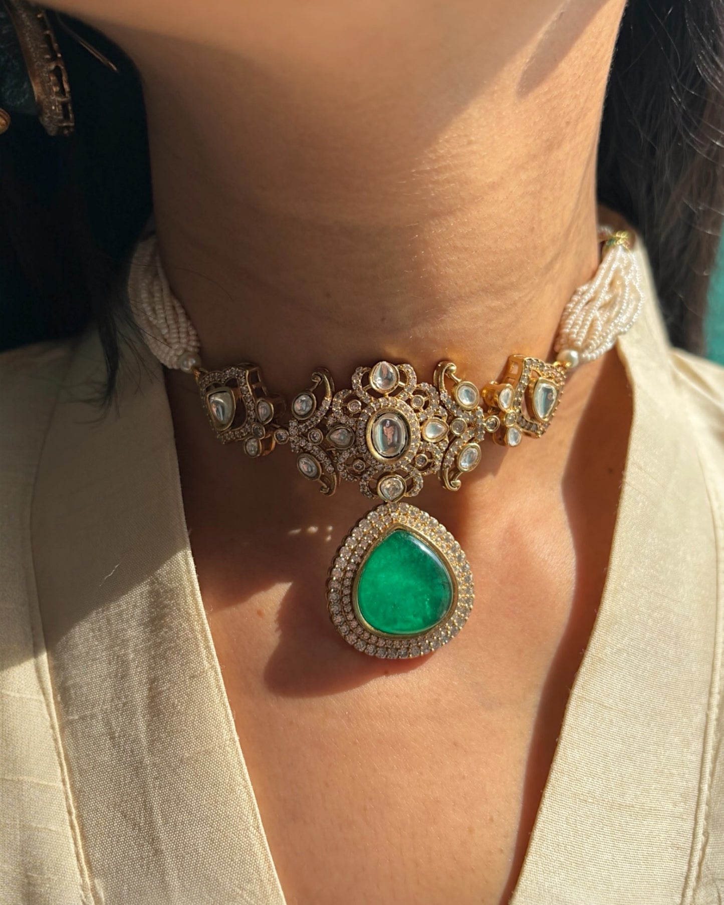 Pakhi Choker set with Earrings