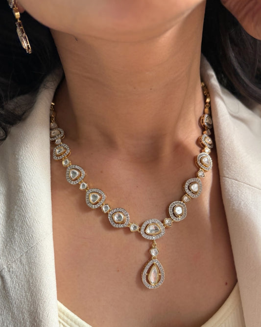 Shaurya Polki Long Necklace set