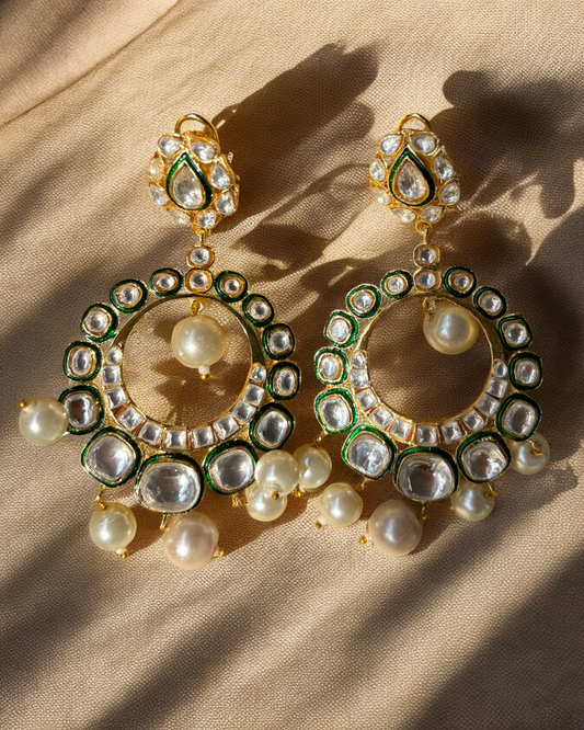 Meher Kundan & Pearls Chandbaali