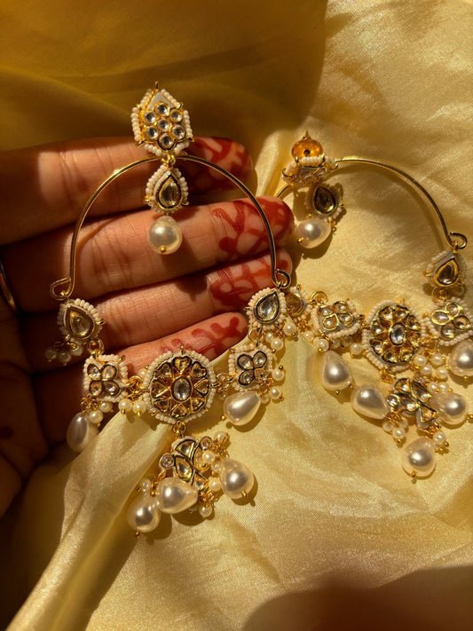 Divya Long Kundan Chandbaalis