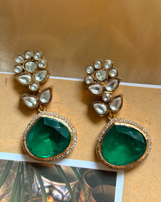 Jaya Emerald Drop Earrings