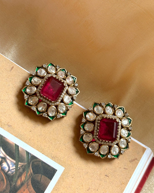 Ekani Ruby Studs