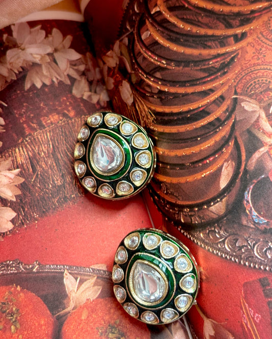 Komal Kundan Meenakari Studs