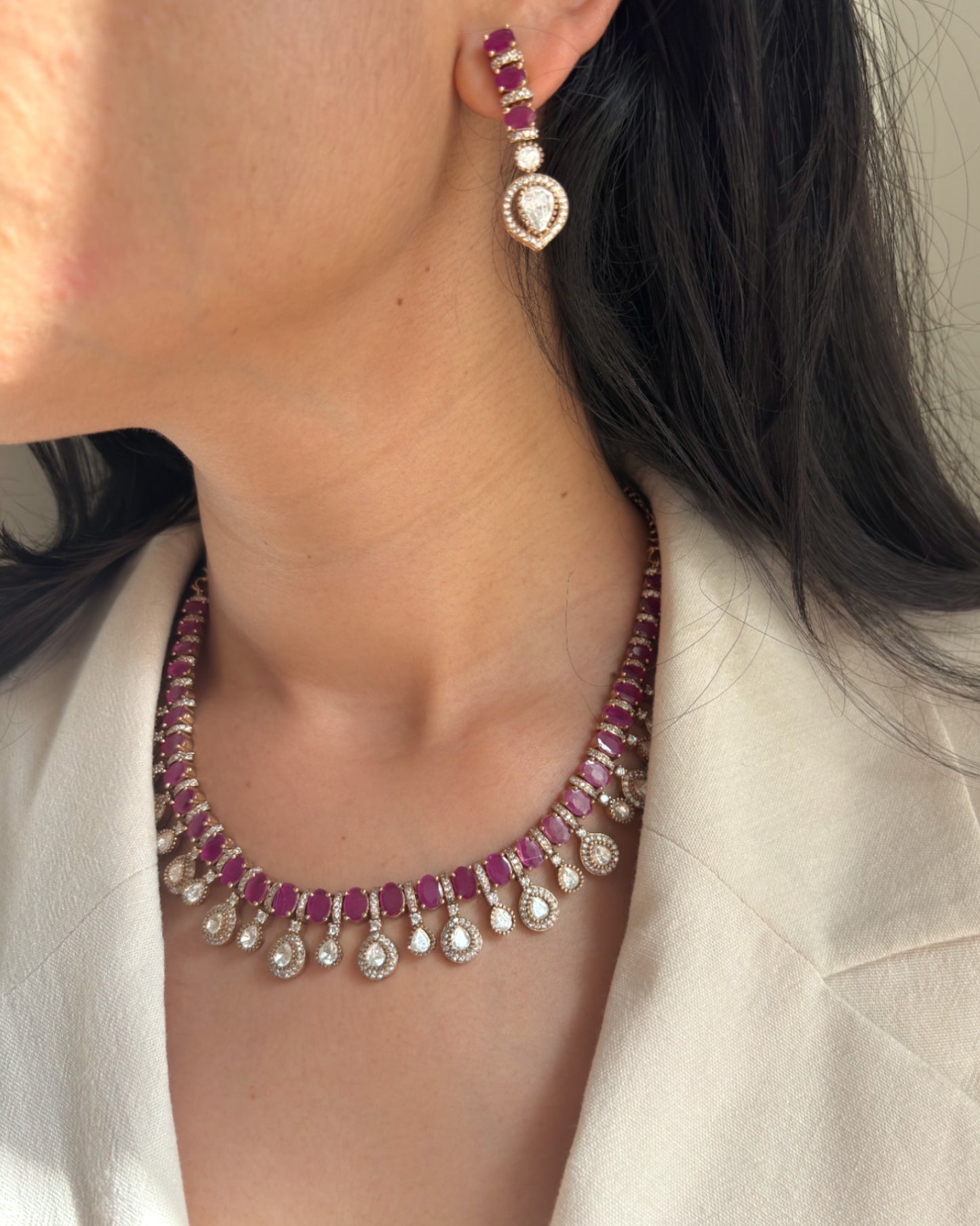 Rasa Ruby Necklace Set