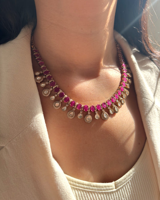 Rasa Ruby Necklace Set