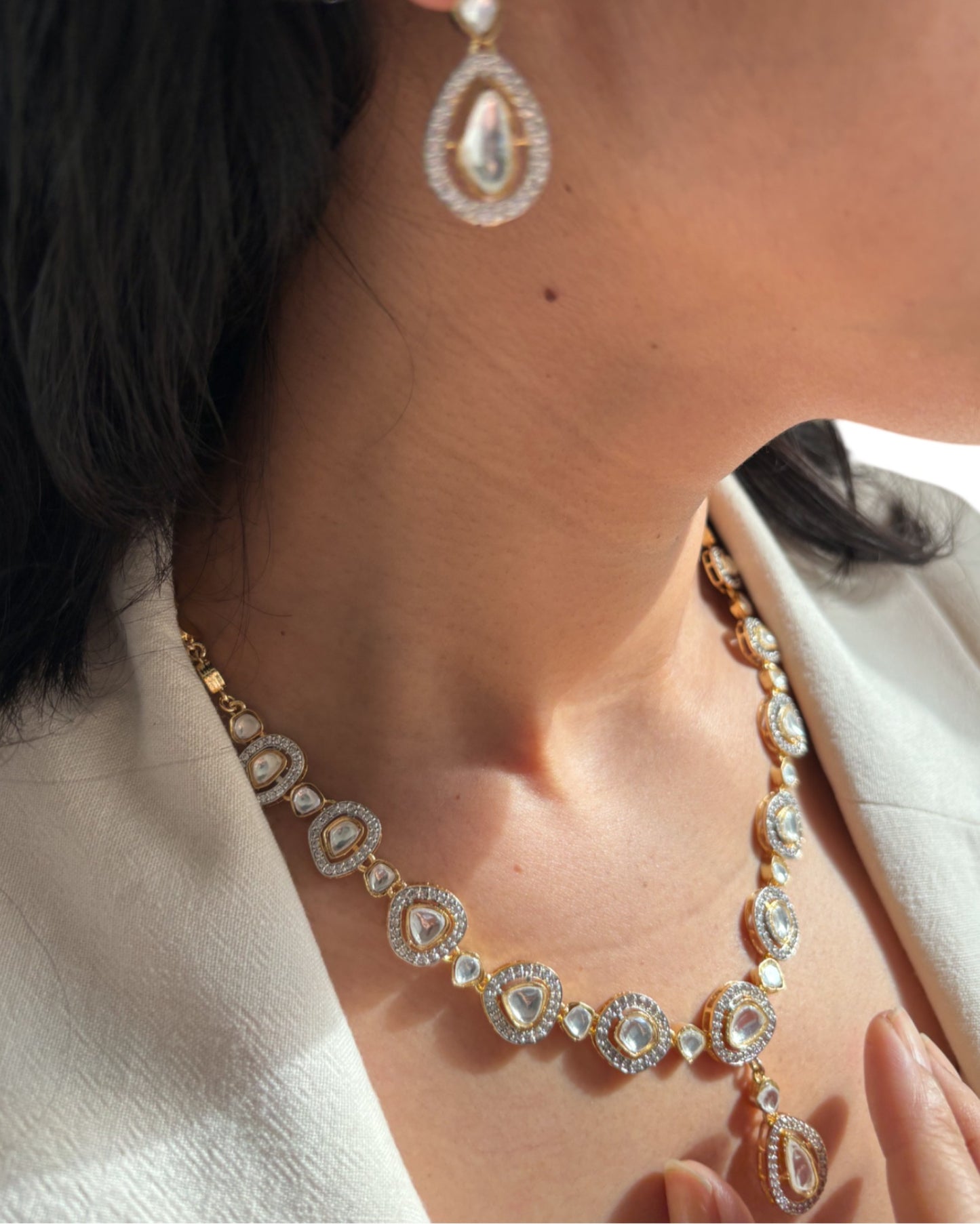 Shaurya Polki Long Necklace set