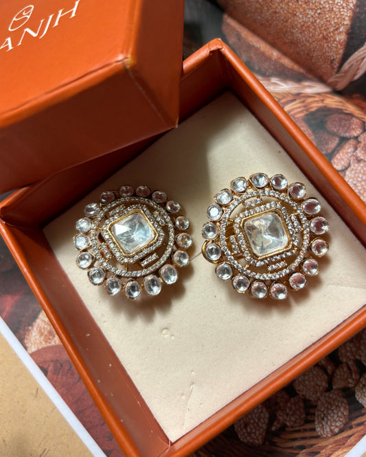 Ahana Polki Studs
