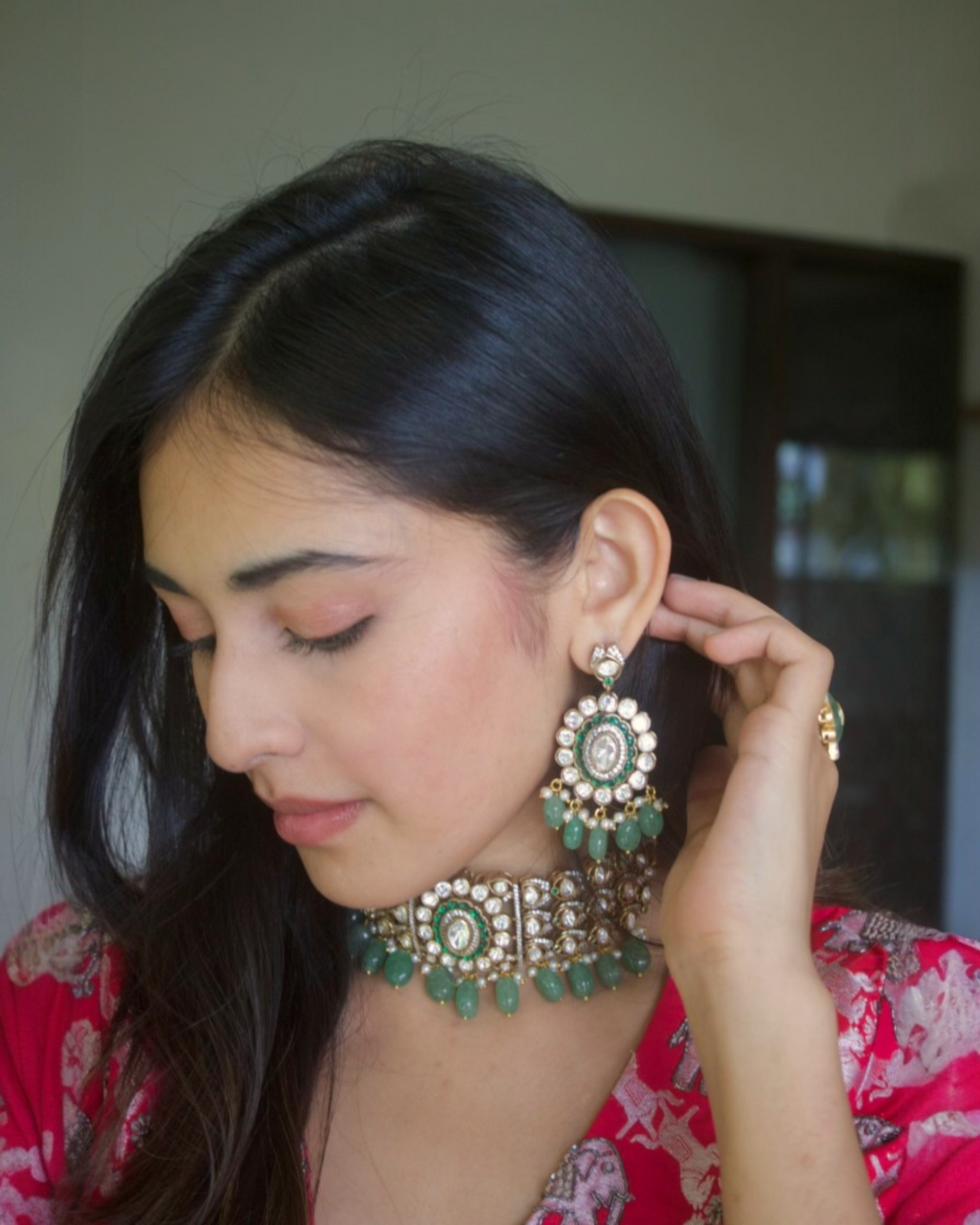 Reema Polki Kundan Necklace Set