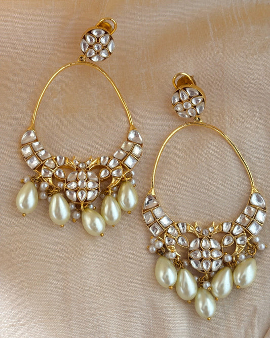 Mogra Kundan Long Chandbaalis