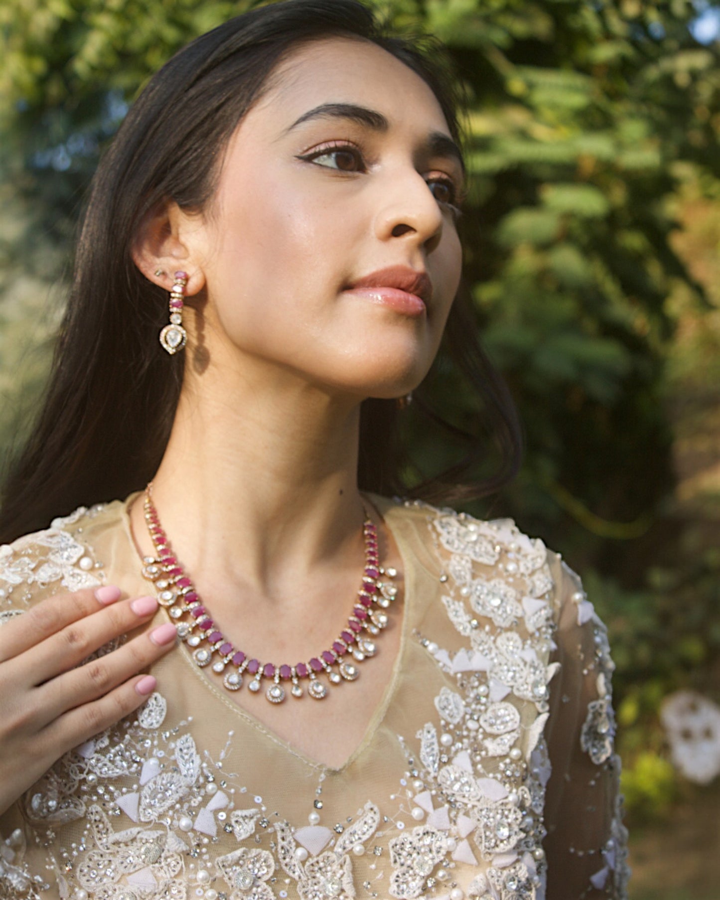 Rasa Ruby Necklace Set